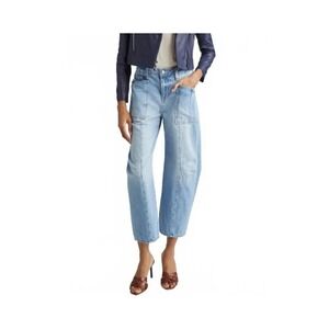 L'AGENCE Cody Rodeo Jeans Womens 32 NWT $350 High Rise Barrel Leg Cristo